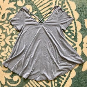 Purple Gray Fit Yet Flowy T Shirt